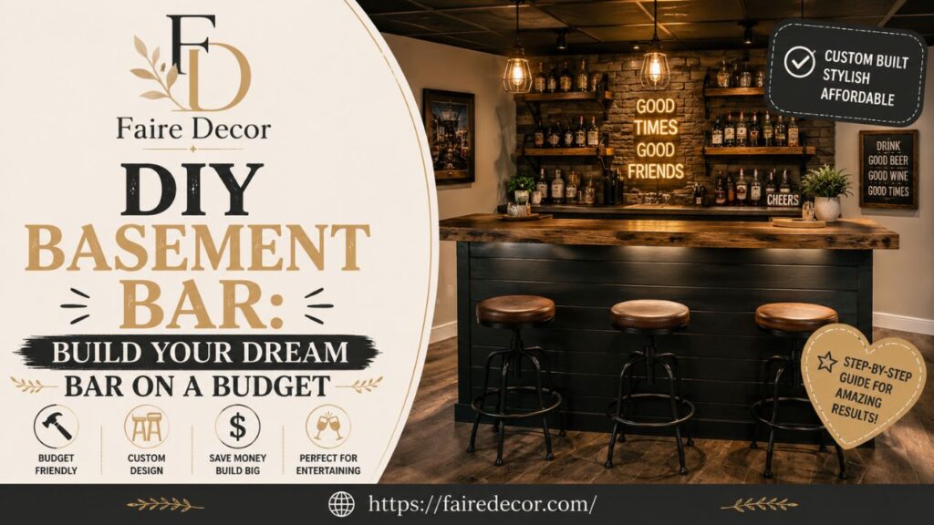 DIY Basement Bar