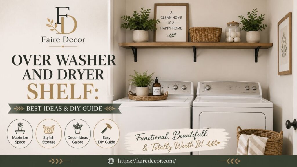 Over Washer and Dryer Shelf