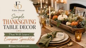 Simple Thanksgiving Table Decor