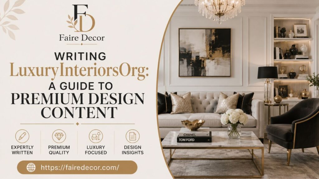 Writing LuxuryInteriorsOrg