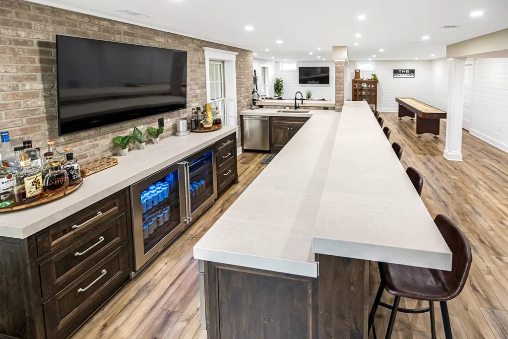 DIY Basement Bar