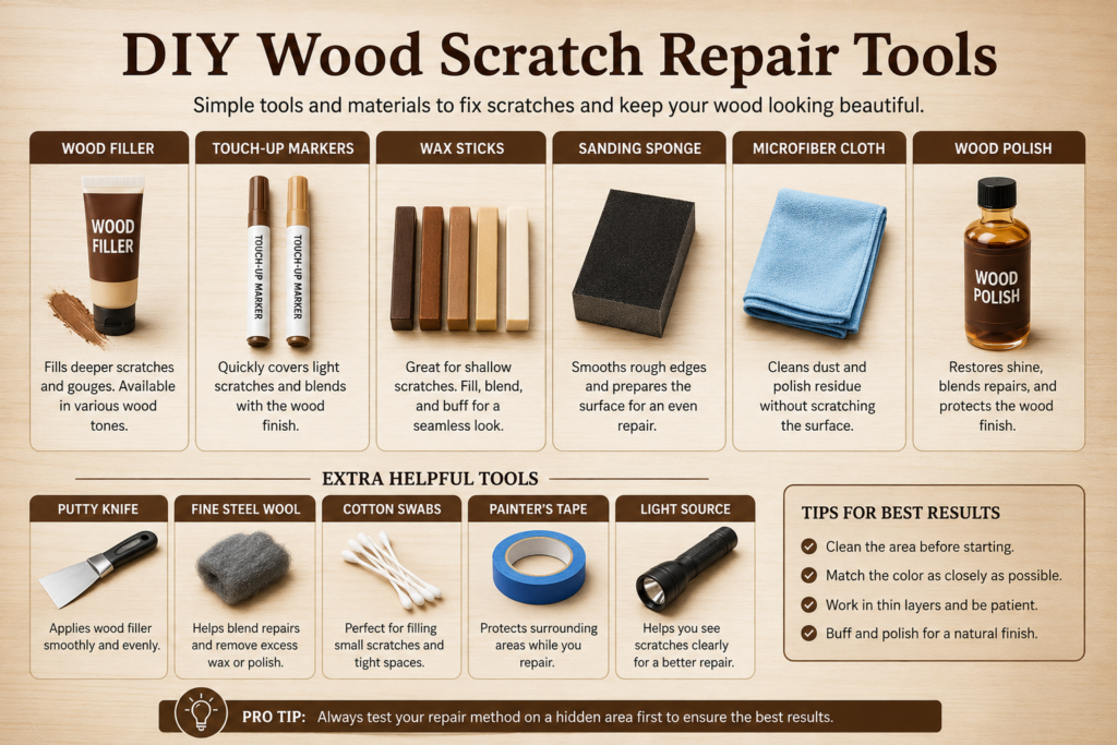 Fixing Scratches on Wood