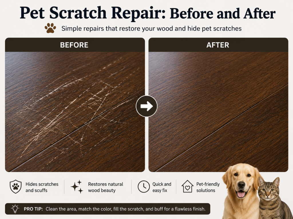 Fixing Scratches on Wood