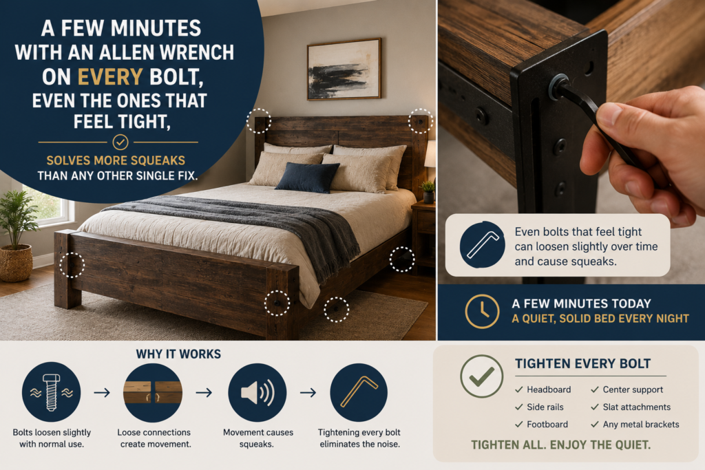 How to Stop Squeaky Bed Noise: 7 Proven Fixes (2026)