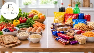 Fresh whole foods compared with packaged ultra-processed foods